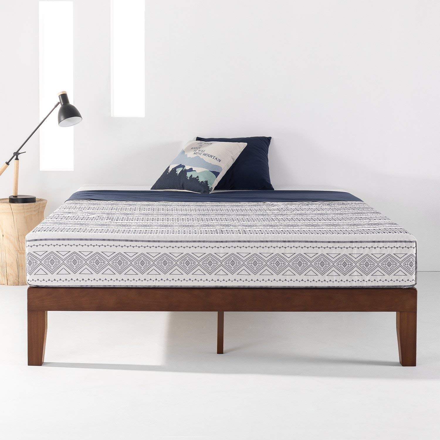 Walnut Timber Wood Bed Frame QUEEN DOUBLE KING SINGLE Full Size